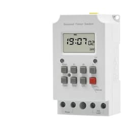 Daily Weekly Programmable Digital Time Switch 25A 30A 110V 220V AC Automatical Miniature Timer Control for Electronic Appliance 1Pcs(30A 12V)