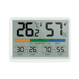 Digital Temperature Aand Humidity Meter Indoor Household Magnetic Suction with Clock Refrigerator