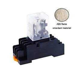 Relay HH54P MY4NJ Plug-in PYF14A DC/AC 12v 24v 36v 48v 110v 220v 5A Silver Contact 14pins 4PDT rele Socket(Dc,24V)