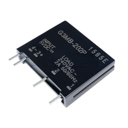 1Pcs 5V 12V 24V DC-AC Solid State Relay Module G3MB-202P PCB SSR AC 240V 2A Snubber Circuit Resistor Relay Switch(5V)