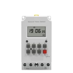 Daily Weekly Programmable Digital Time Switch 25A 30A 110V 220V AC Automatical Miniature Timer Control for Electronic Appliance 1Pcs(30A 12V)