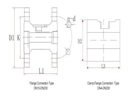 Digital DN50/65/80 Water Flow Meter Sensor RS485 4-20mA Output