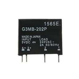 10pcs G3MB-202P Solid State Relay Module G3MB 202P DC-AC PCB SSR in 5V 12V 14VDC Out 240V AC 2A Relays Module(5V)