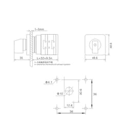 Rotary Changeover Cam Switch 3 Position with Key 2 Poles 690V 20A Selector Control Circuit Dual Power YMW42S-20/2