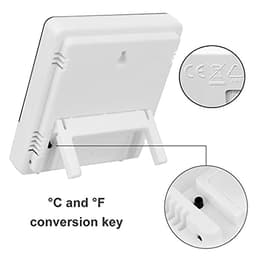 LCD Electronic Digital Temperature Humidity Meter Indoor Outdoor Thermometer Hygrometer Weather Station Clock