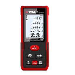 Distance Meter 50/70/100/120m Digital Range Electronic Level with Angle Sensor Tape Trena Mini Rangefinder(SW-DS50 50m)