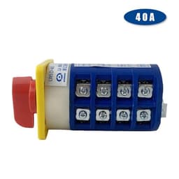 LW5D-40/4 Rotary Cam Changeover Switch 40A 3 Position 4 Pole 16 Terminal