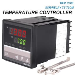 REX C700 72*72mm 800 Degree Input K J PT100 PID Output SSR