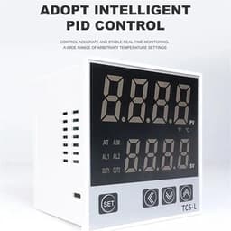 1PCS Temperature Controller Thermostat 220V AC TC5S TC5H TC5L TC5M TC Universal Input SSR Relay Dual Output PID Temp Controller(TC5-H 48mmx96mm)