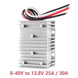 1pcs Boost Buck 12V 24V 8-40V to 13.8V DC Converter to 1A-55A Voltage Regulator Car Truck Boat Waterproof(10a)
