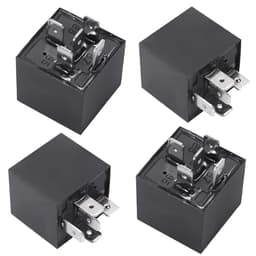 4 Pack 5 Pin Electrical Switch Relays for Automotive Car Truck Marine Boat 12V 30/40 Amp (12V Relay)
