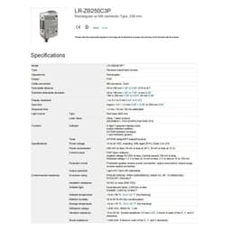LR-ZB250C3P photoelectric Switch Sensor