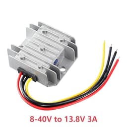 1pcs Boost Buck 12V 24V 8-40V to 13.8V DC Converter to 1A-55A Voltage Regulator Car Truck Boat Waterproof(10a)