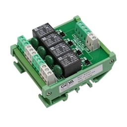 4 Channel Relay Module 1 SPDT DIN Rail Mount 12V 24V DC/AC Interface Relay Module 220V 230V 5VDC(FY-T734-5VDC)