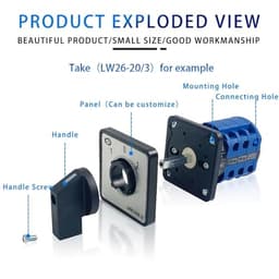LW26-20D0406/2 Changeover Cam Switch 690V 20A 3 Position