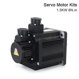1.5KW Servo Motor Driver Kits 6N.m 220V 6A 2500rpm AC Without Brake for CNC Router