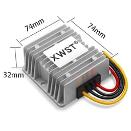 Converter 12V to 24V Boost Step up to Power Supply Inverter 5A 8A 10A 12A Voltage Regulator for Car LED(8A Aluminum L)