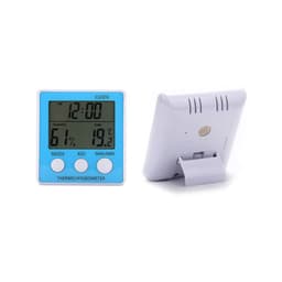 ABS Indoor Electronic Thermometer Hygrometer with Clock Household Temperature Humidity Meter