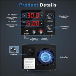 Adjustable Lab Power Supply 0-30V 0-5A SPS-E305 Voltage Regulator Workbench