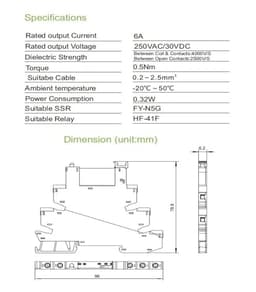 5PCS Slim Relay Module Protection Circuit 6A Relay 12VDC/AC or 24VDC/AC or 230VAC Relay Socket 6.2mm 48V 110V(5PCS 12VACDC)