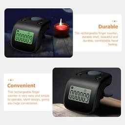 Silicone Finger Tally Counter, Silent Digital Rechargeable for Counting