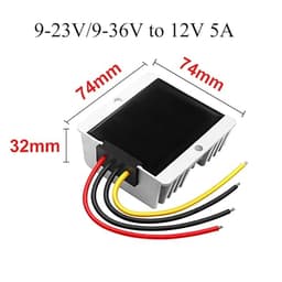 1pcs 9-36V 12V 24V to 12 1A -30A Boost Buck DC Power Converter Voltage Regulator Step Up Down(5a,9-36V-12V)