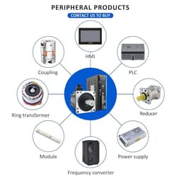 1Pcs A5 220V 9.5A 1500RPM 2.3KW 15N.m Servo Motor AC Driver Kit AC Servo Motor Drivers Kit for Automated Machine(2.3KW Increment 17)