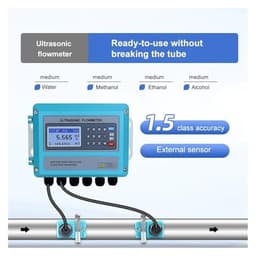 Flowmeter Wall-Mounted Liquid Flow Sensor RS485 4-20mA Signal Output(DN50-700)