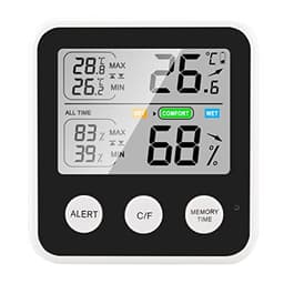 Digital Temperature and Humidity Meter Multifunctional Household Electronic and Table