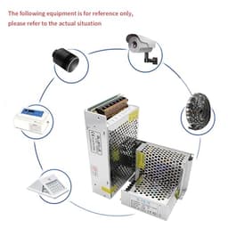 1pcs 12V Power Supply Adapter AC DC Current 220V to 110V Converter 12V 1A 2A 3A 5A 10A 12A 20A 30A Led lamp(12V 1A 12W)
