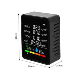 Air Monitor Carbon Dioxide Detector Greenhouse Warehouse Quality Temperature Humidity Fast Measurement Meter