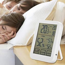Touch Screen Digital Thermometer Hygrometer Electronic LCD Temperature Humidity Meter