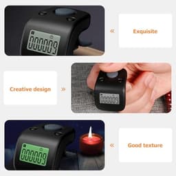 Yardwe Silicone Finger Counter, Digital Tally Device for People Counting