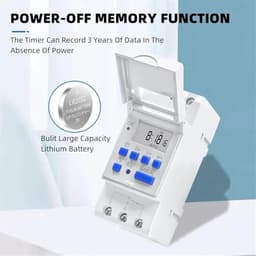 Electronic Weekly 7 Days Programmable Digital TIME Relay Timer Switch Control AC 220V 230V 12V 24V 48V 16A Din Rail Mount THC15A 1Pcs(220V AC)