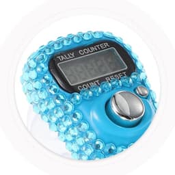 Rhinestone Digital Finger Tally Counter, Ring-shaped Electronic Resettable