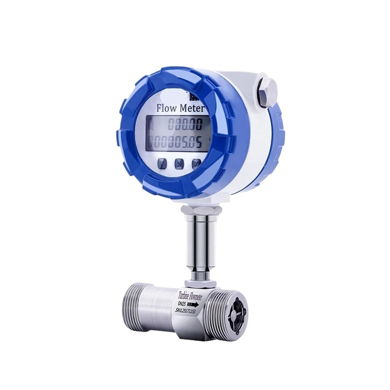 Digital Flowmeter Water Flow Meter 4-20mA RS485 Signal Flow Sensor