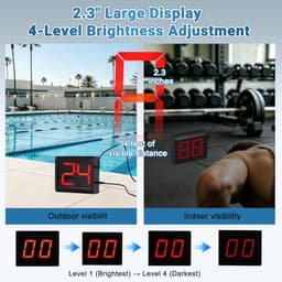 JIAWANSHUN Digital Tally Counter,2.3" Large Display,Count Up/Down & Reset