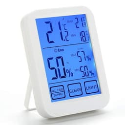 Touch Screen Digital Thermometer Hygrometer Electronic LCD Temperature Humidity Meter