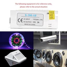 1pcs 12V Power Supply Adapter AC DC Current 220V to 110V Converter 12V 1A 2A 3A 5A 10A 12A 20A 30A Led lamp(12V 1A 12W)