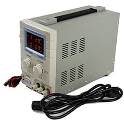 Tekpower TP3005T Variable Linear DC Power Supply, 0-30V @ 0-5A with Alligator Test Leads