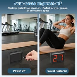 JIAWANSHUN Digital Tally Counter,2.3" Large Display,Count Up/Down & Reset