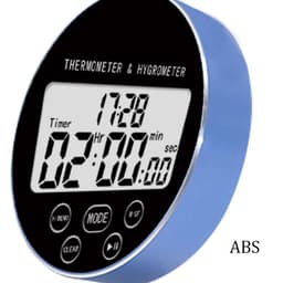 Timer Circular Temperature Humidity Meter with Indoor Digital Display