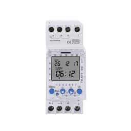 TM612 2 Channels Big LCD Display Programmable 24hrs Time Clock with Two Relay Outputs 1Pcs(Input Power 12VDC)