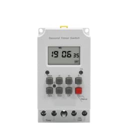 Daily Weekly Programmable Digital Time Switch 25A 30A 110V 220V AC Automatical Miniature Timer Control for Electronic Appliance 1Pcs(30A 12V)