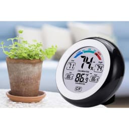 ABS Circle Touch Temperature Humidity Meter Household Digital Electronics Indoor