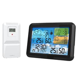 ABS Square Multi-Functional Indoor Outdoor Temperature Humidity Meter