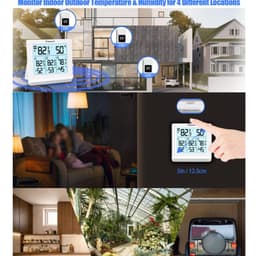 Indoor Temperature Humidity Meter for Household Use in Multiple Areas of Kitchen Living Room