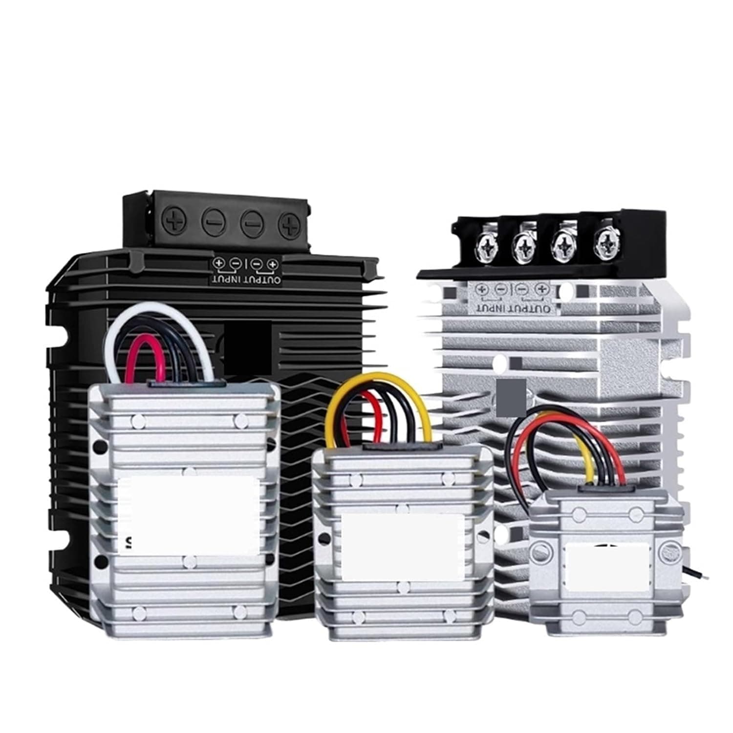 1pcs Boost Buck 12V 24V 8-40V to 13.8V DC Converter to 1A-55A Voltage Regulator Car Truck Boat Waterproof(10a)