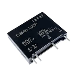 1Pcs 5V 12V 24V DC-AC Solid State Relay Module G3MB-202P PCB SSR AC 240V 2A Snubber Circuit Resistor Relay Switch(5V)