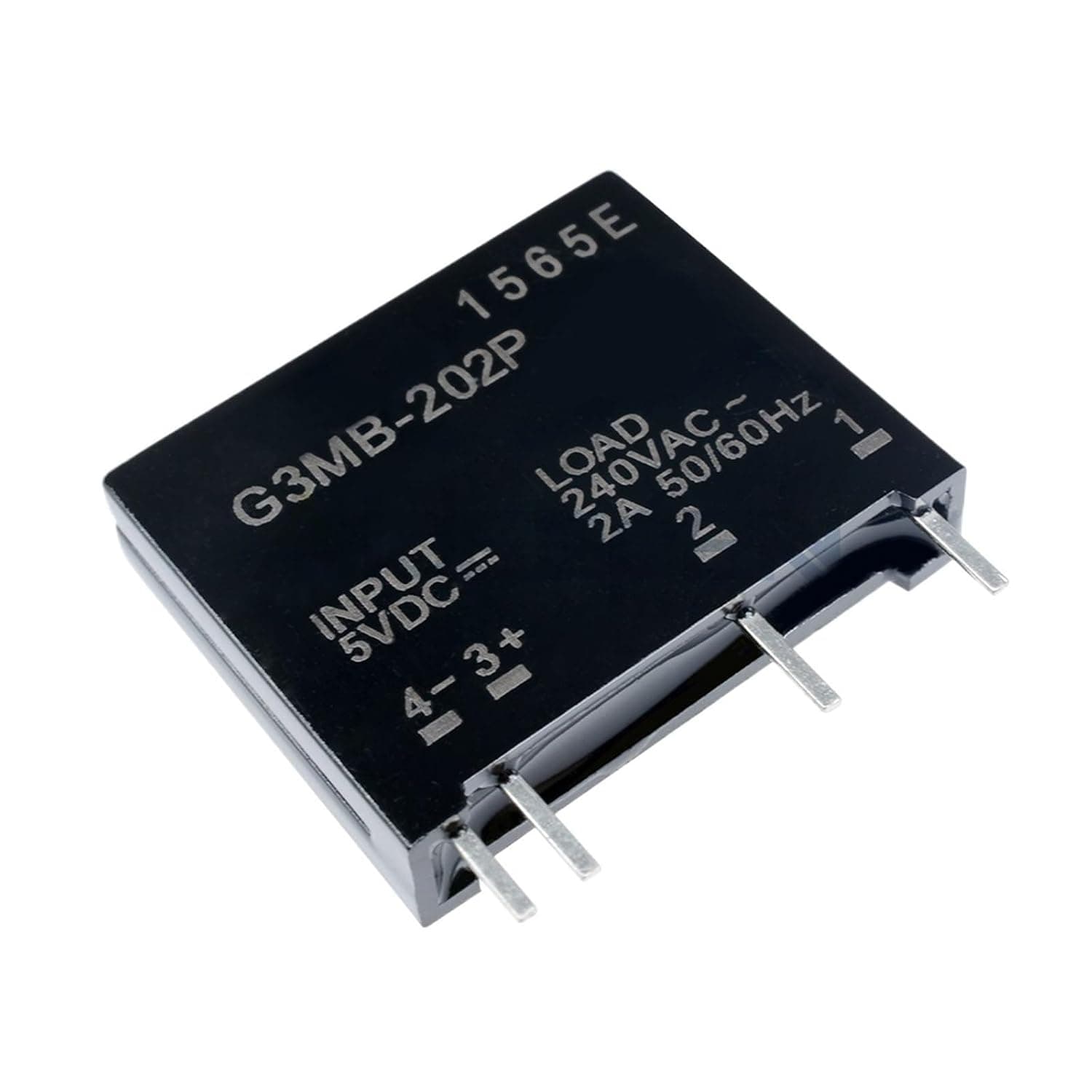 1Pcs 5V 12V 24V DC-AC Solid State Relay Module G3MB-202P PCB SSR AC 240V 2A Snubber Circuit Resistor Relay Switch(5V)